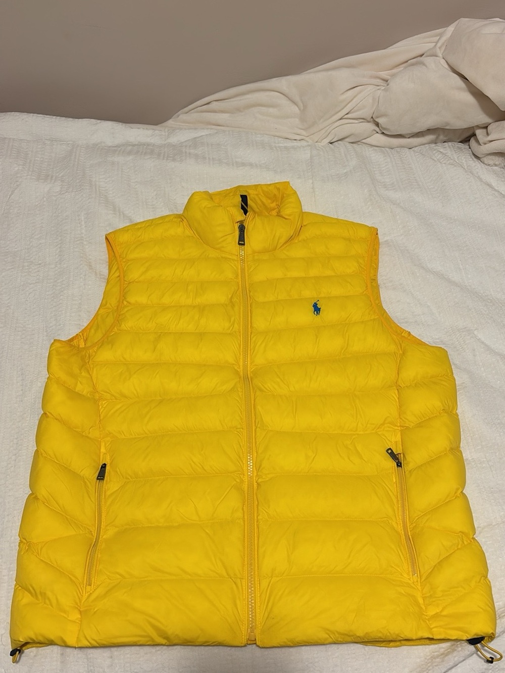 Polo by Ralph Lauren Bright Yellow Quilted Puffer Vest